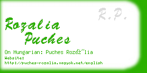 rozalia puches business card